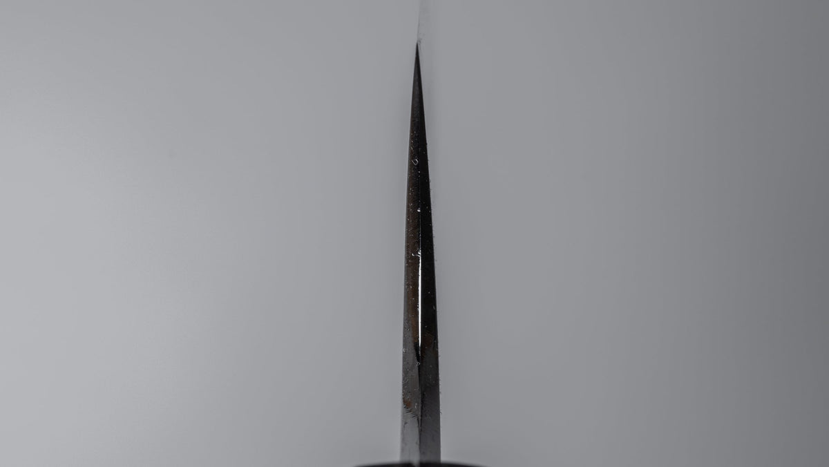 Hitohira Togashi White #1 Stainless Clad Kasumi Sujihiki 270mm Ebony Handle - HITOHIRA