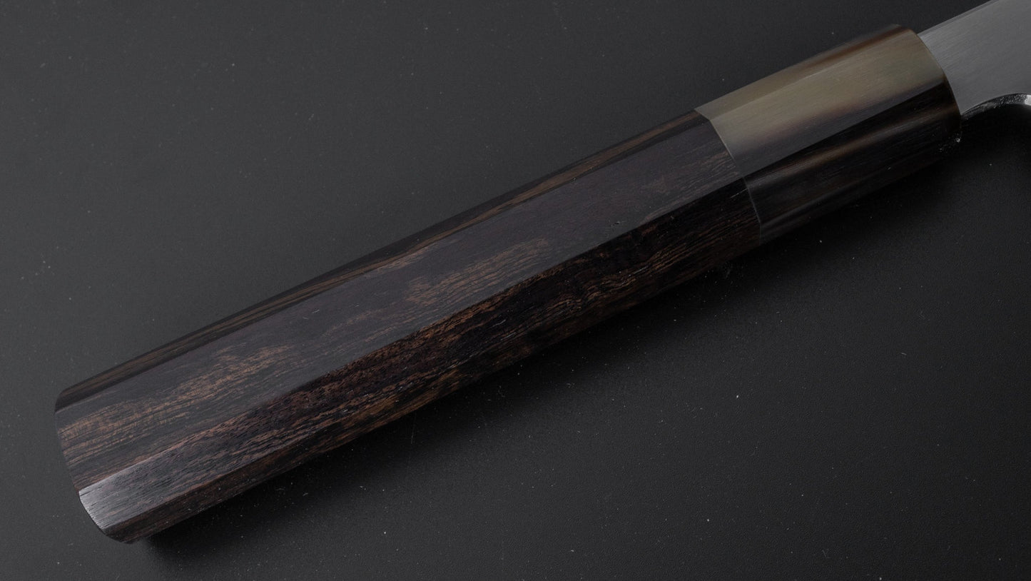 Hitohira Togashi White #1 Stainless Clad Kasumi Sujihiki 270mm Ebony Handle - HITOHIRA