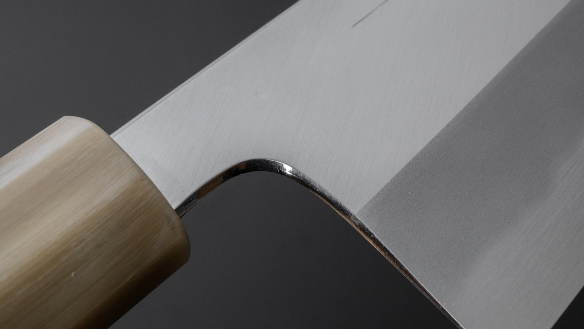 Hitohira Tanaka Kyuzo Blue #1 Migaki Gyuto 240mm Ziricote Handle (Extra Height) - HITOHIRA