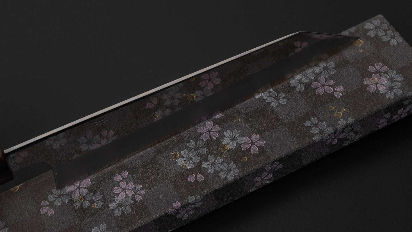 Hitohira Togashi White #1 Stainless Clad Kiritsuke Gyuto 210mm Taihei Makassar Ebony Handle (Mirror Polished/ Saya) | HITOHIRA