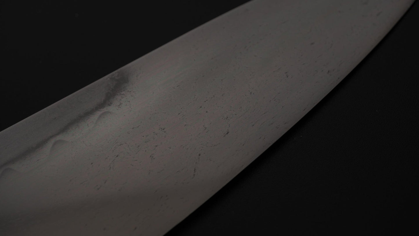 Hitohira Togashi Yohei Blue #1 Mizu Honyaki Gyuto 240mm Taihei Makassar Ebony Handle (#017/ Saya) | HITOHIRA