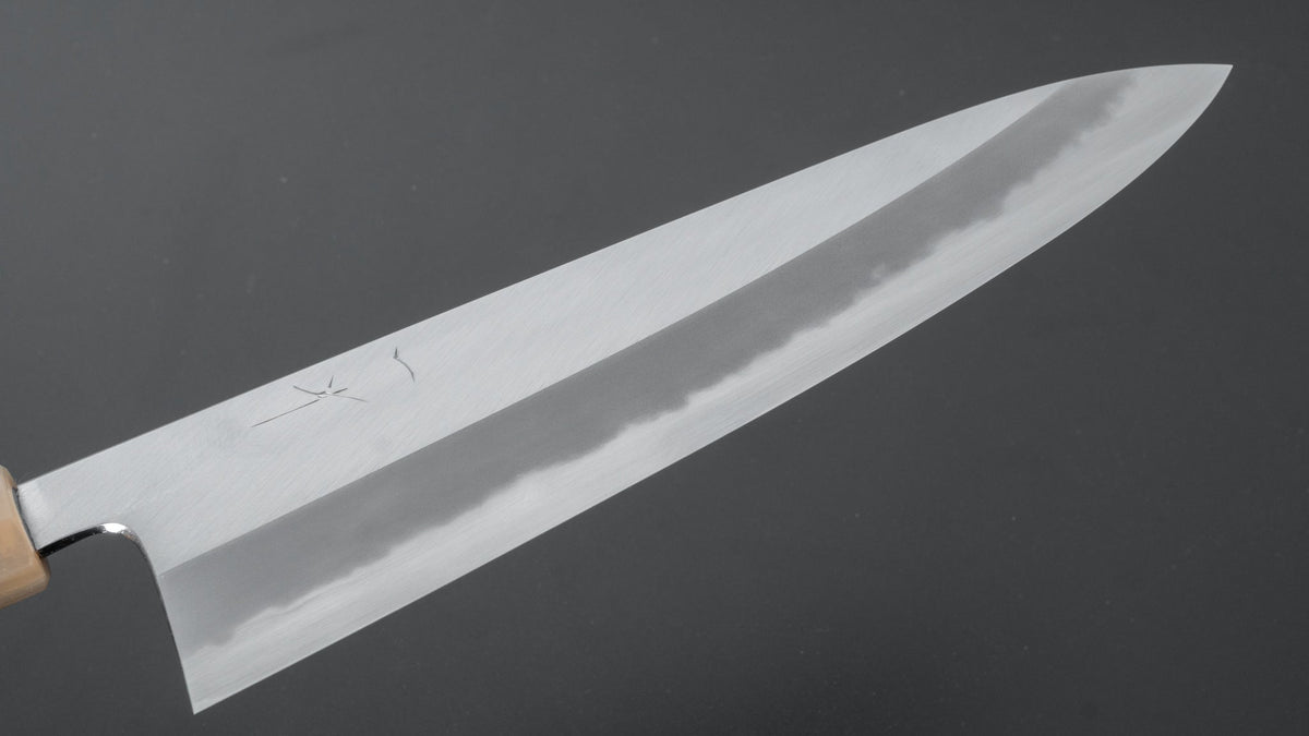 Hitohira Tanaka Kyuzo Blue #1 Migaki Gyuto 240mm Ziricote Handle (Extra Height) - HITOHIRA