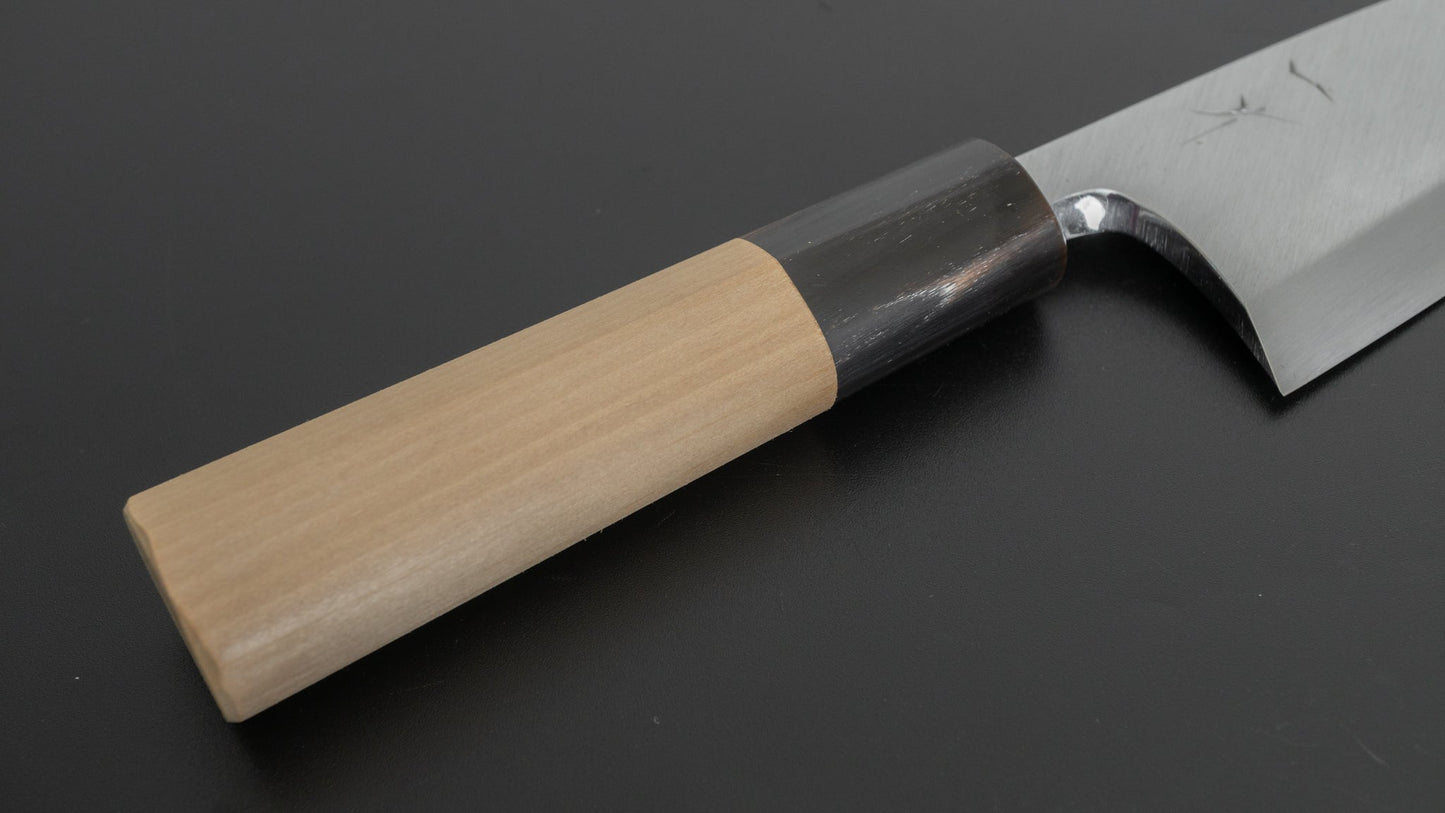Hitohira Kikuchiyo Manzo White #3 Deba 120mm Ho Wood Handle (D-Shape) - HITOHIRA