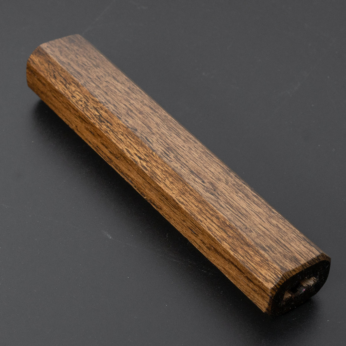 Hitohira KMT Lacquered Mono Oak Handle Dark (Santoku) - HITOHIRA