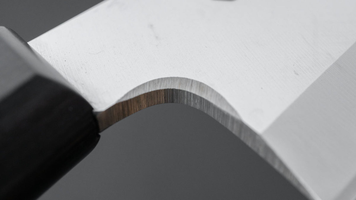 Hitohira Hiragana Deba 150mm Pakka Handle (No Bolster) - HITOHIRA