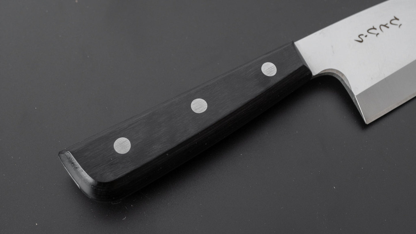 Hitohira Hiragana Deba 150mm Pakka Handle (No Bolster) - HITOHIRA