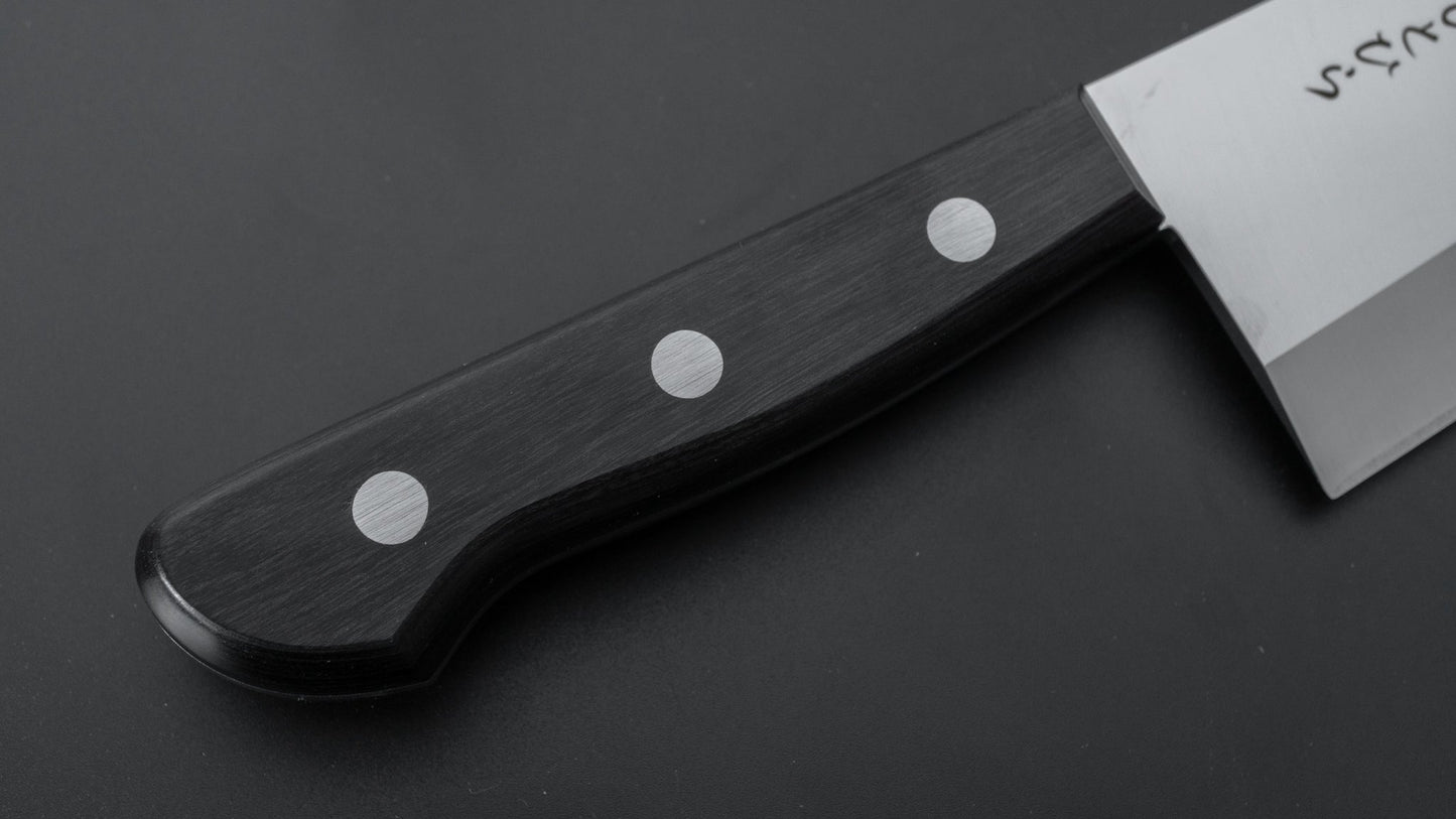 Hitohira Hiragana Deba 210mm Pakka Handle (No Bolster) - HITOHIRA