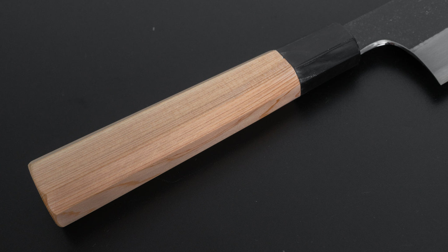 Hitohira Togashi White #2 Kurouchi Gyuto 240mm Hinoki Cypress Handle - HITOHIRA