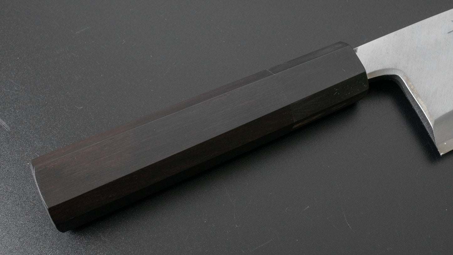 Hitohira Kikuchiyo Manzo Blue #2 Deba 180mm Ebony Handle (Saya) | HITOHIRA