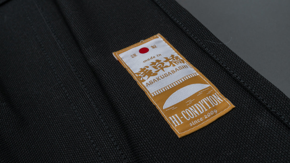 HI-CONDITION Hanpu Canvas 6 Pockets Knife Roll Black - HITOHIRA