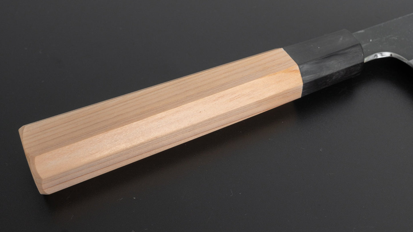 Hitohira Togashi White #2 Kurouchi Kiritsuke Gyuto 210mm Hinoki Cypress Handle - HITOHIRA