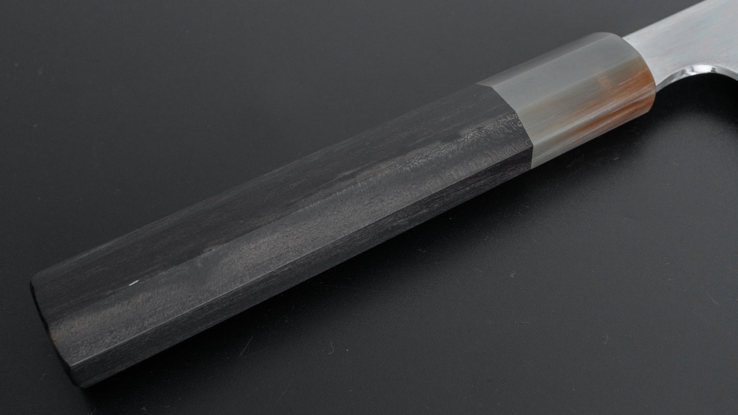 Hitohira Togashi White #1 Stainless Clad Kiritsuke Gyuto 240mm Taihei Ebony Handle (Mirror Polished) - HITOHIRA