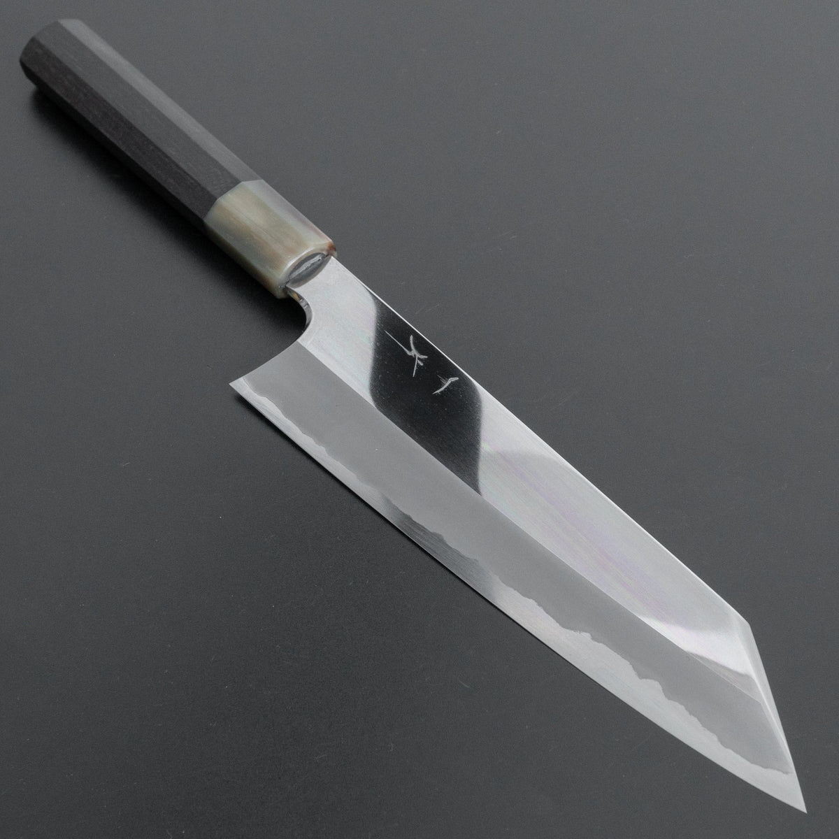 Hitohira Togashi White #1 Stainless Clad Kiritsuke Gyuto 210mm Taihei Ebony Handle (Mirror Polished) - HITOHIRA