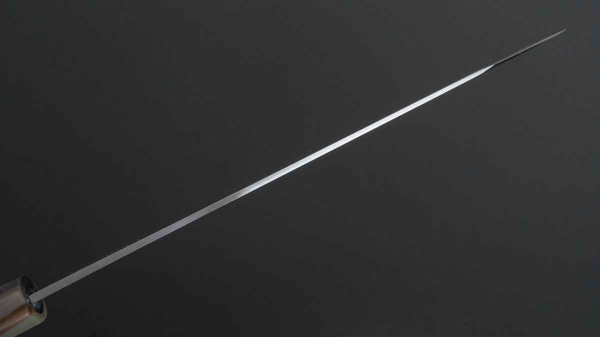 Hitohira Togashi White #1 Stainless Clad Kiritsuke Gyuto 210mm Taihei Ebony Handle (Mirror Polished) - HITOHIRA