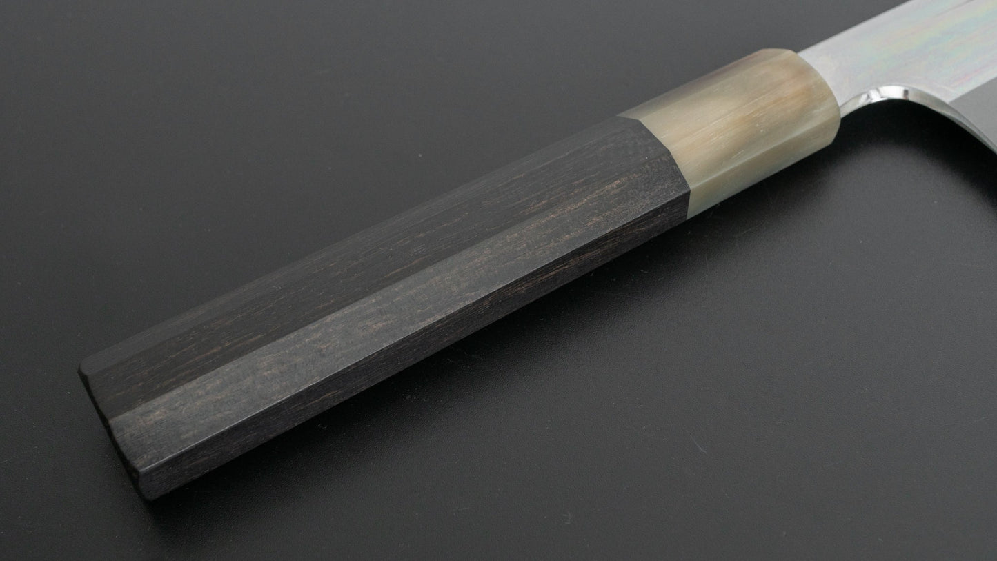 Hitohira Togashi White #1 Stainless Clad Kiritsuke Gyuto 210mm Taihei Ebony Handle (Mirror Polished) - HITOHIRA