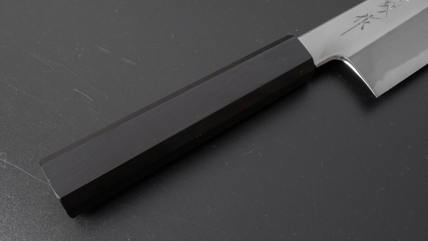 Tadokoro White #2 Santoku 180mm Ebony Handle (Limitedly Discounted) | HITOHIRA