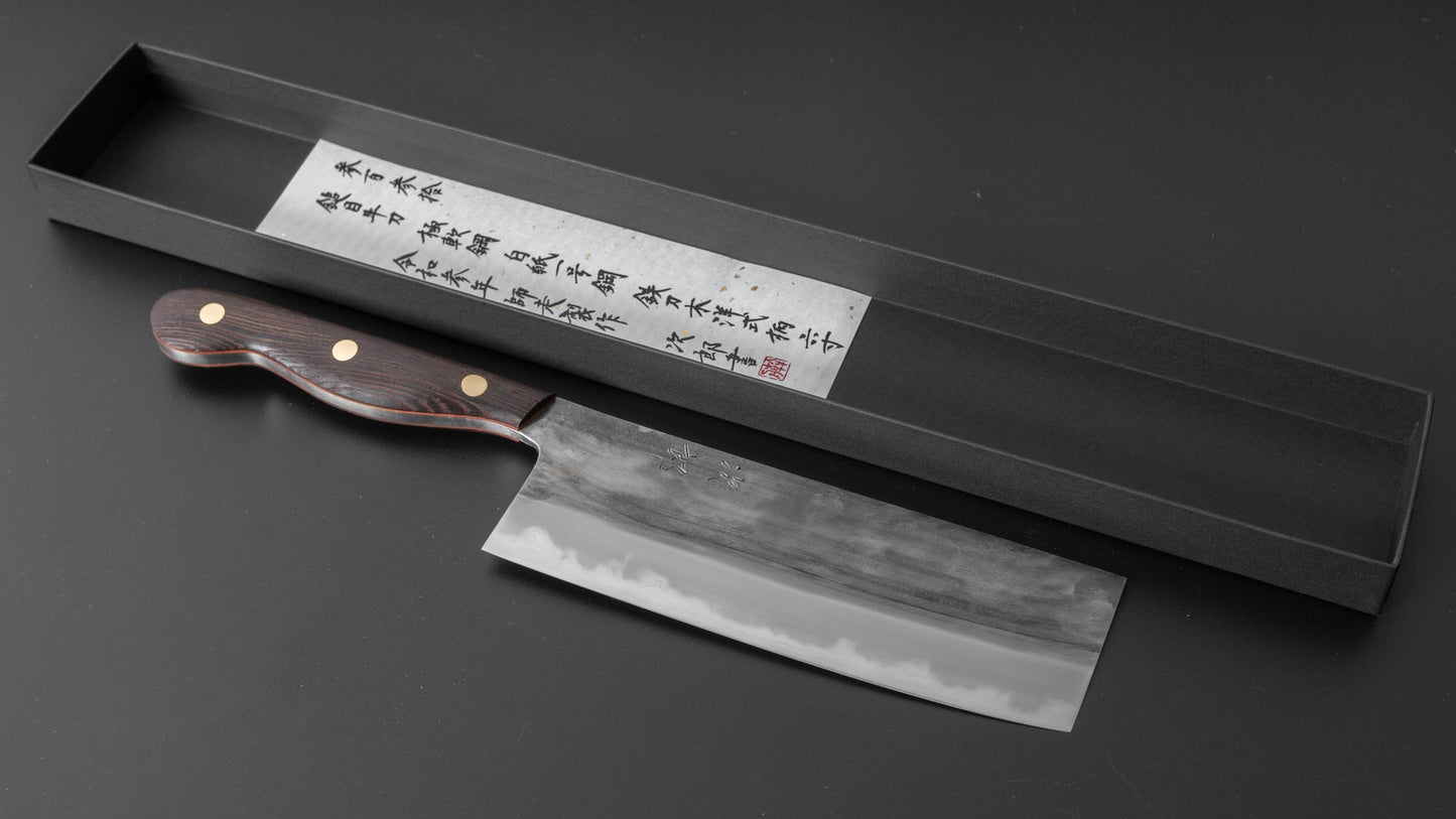 Jiro Tsuchime Yo Nakiri 180mm Tagayasan Handle (#330) - HITOHIRA