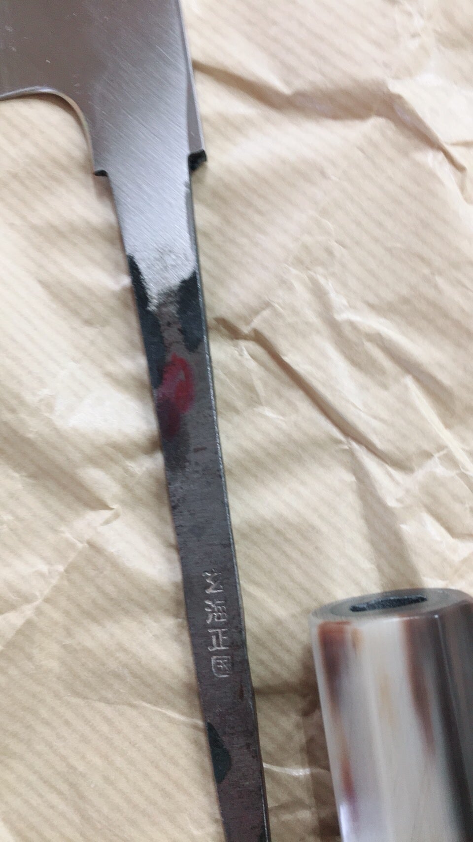 Genkai Hakui Honyaki Sanbonsugi Yanagiba 300mm Ebony Handle (Saya) | HITOHIRA