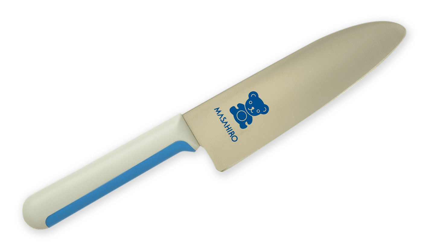 Masahiro Children Knife 130mm Plastic Handle (Bear) - HITOHIRA