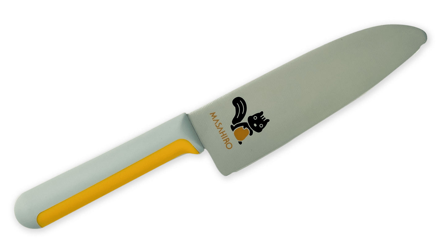 Masahiro Children Knife 130mm Plastic Handle (Squirrel) - HITOHIRA