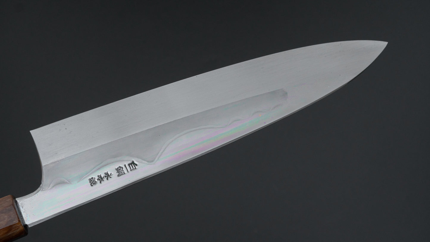 Hitohira Togashi White #1 Fuji Mizu Honyaki Gyuto 240mm Taihei Ebony Handle (#099/ Saya)