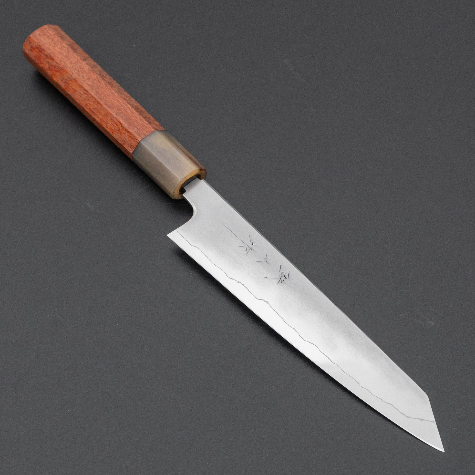 Tetsujin Silver #3 Kasumi Kiritsuke Petty 165mm Lacewood Handle - HITOHIRA