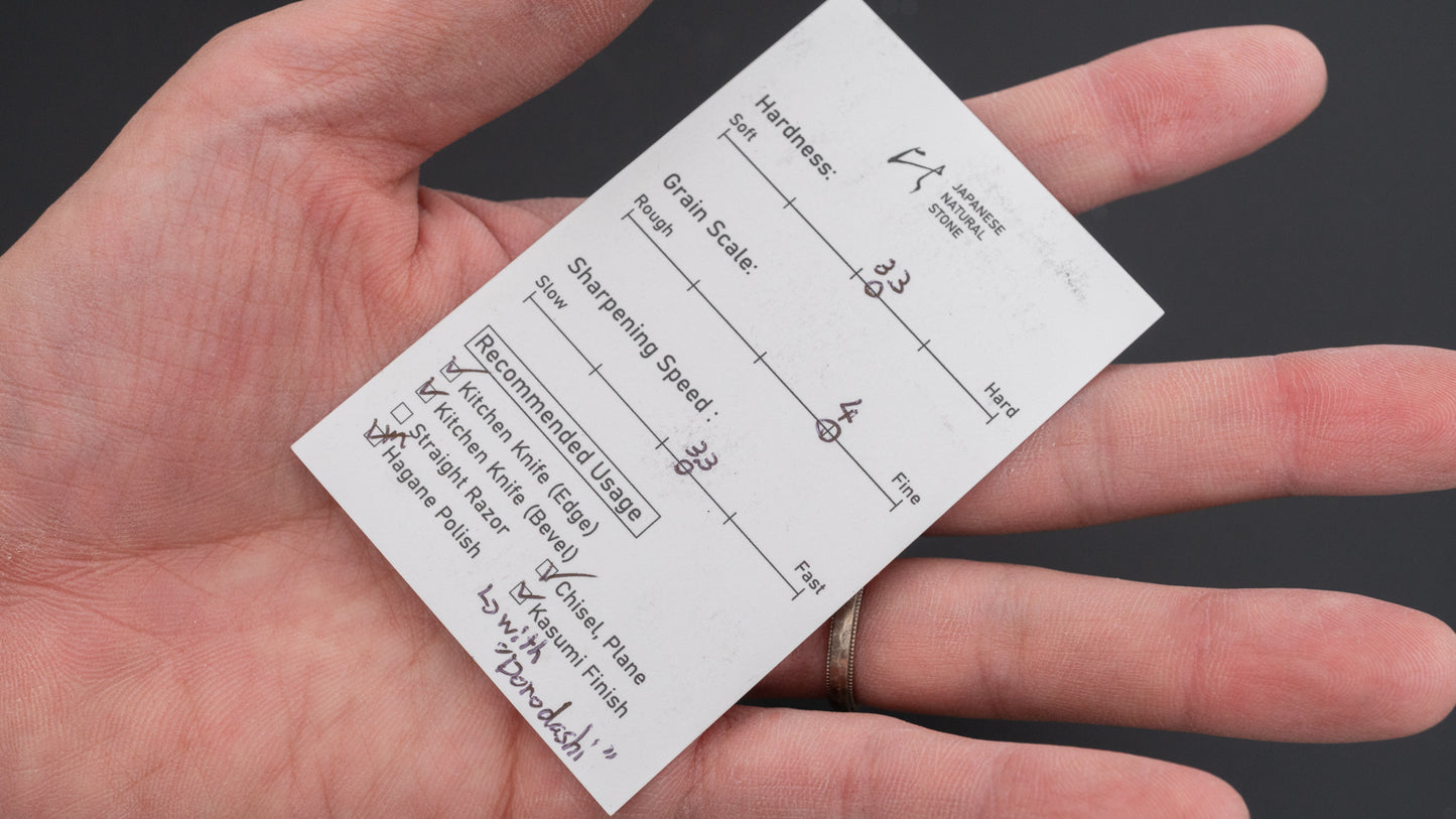 Hitohira Picked Shobudani Suita Natural Stone (No.0072)