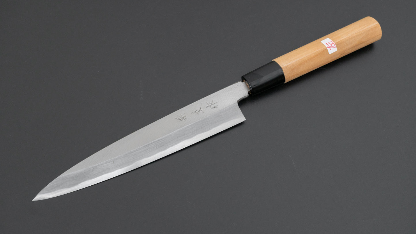 Morihei Yoshitomo Left-Handed Yanagiba 180mm Poplar Handle - HITOHIRA