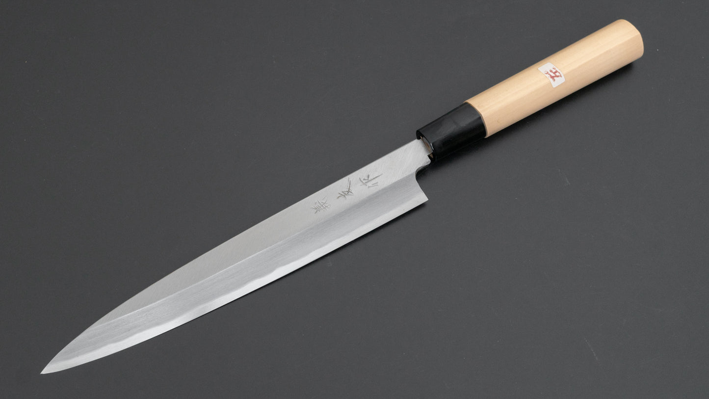 Morihei Yoshitomo Left-Handed Yanagiba 210mm Poplar Handle - HITOHIRA