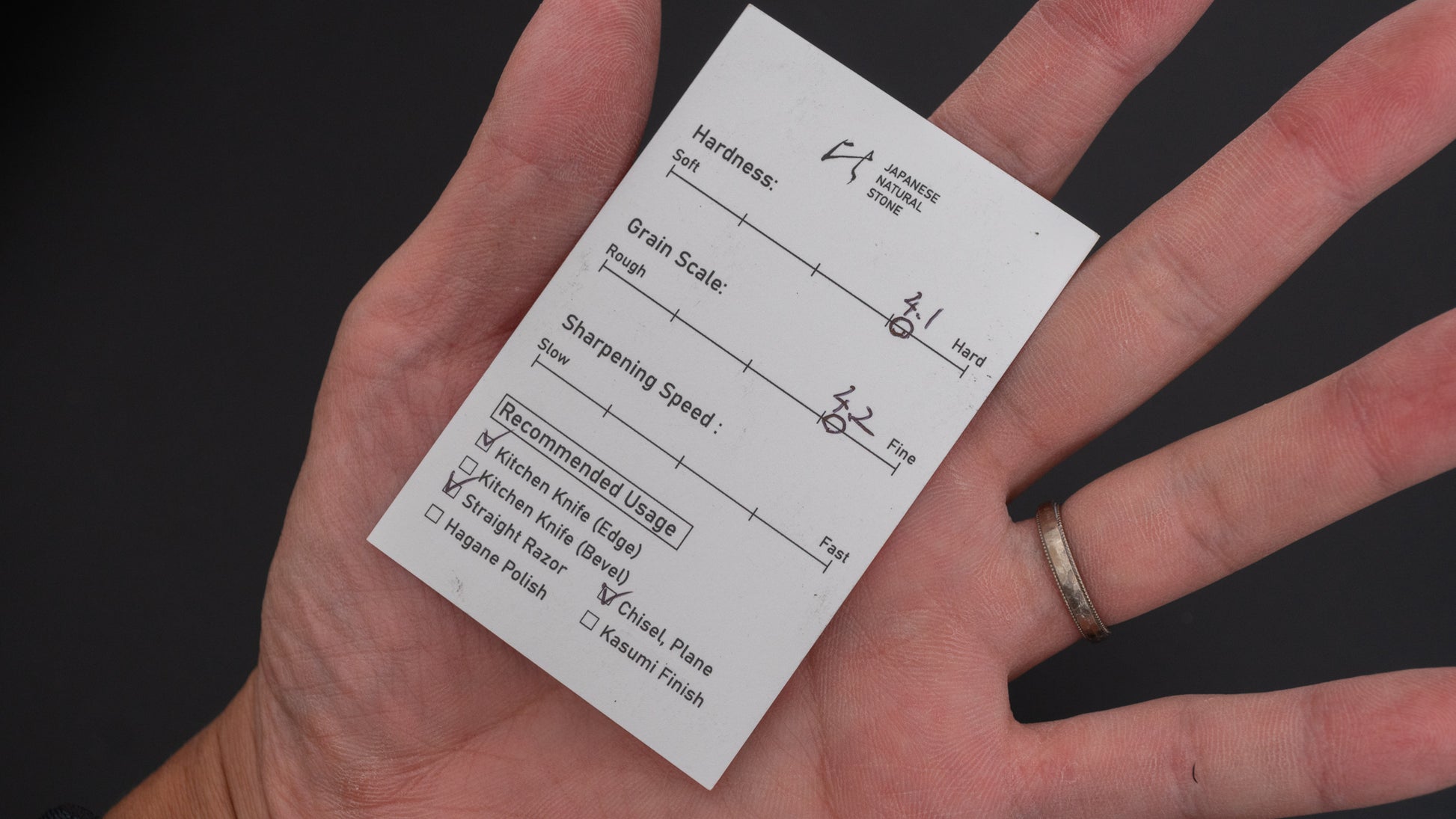 Hitohira Picked Atago Natural Stone Type 30 (No.0077)