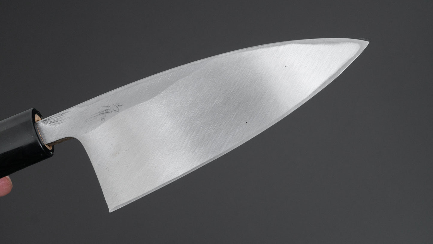 Morihei Yoshitomo Left-Handed Deba 105mm Poplar Handle - HITOHIRA