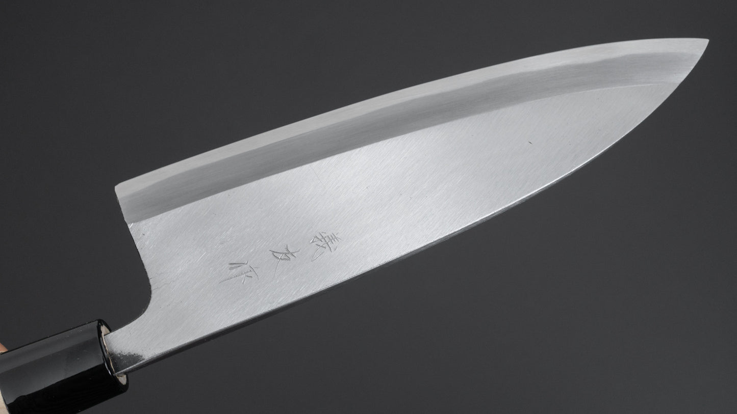 Morihei Yoshitomo Left-Handed Deba 180mm Poplar Handle - HITOHIRA