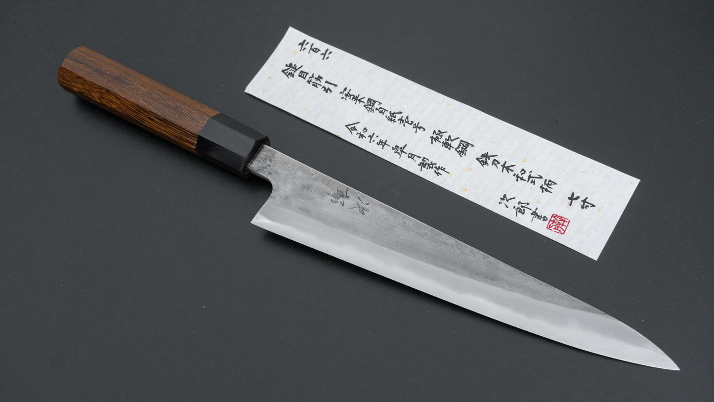 Jiro Tsuchime Wa Sujihiki 210mm Taihei Tagayasan Handle (#606)