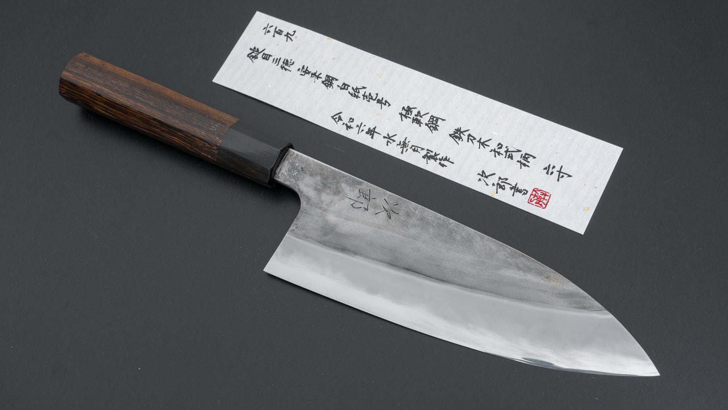Jiro Tsuchime Wa Santoku 180mm Taihei Tagayasan Handle (#609)