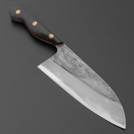 Jiro Tsuchime Yo Santoku 165mm Ebony Handle (#764)