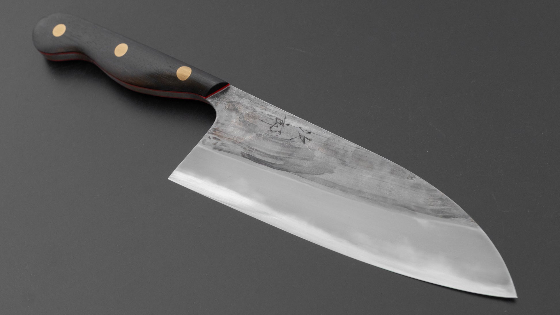 Jiro Tsuchime Yo Santoku 165mm Ebony Handle (#764)