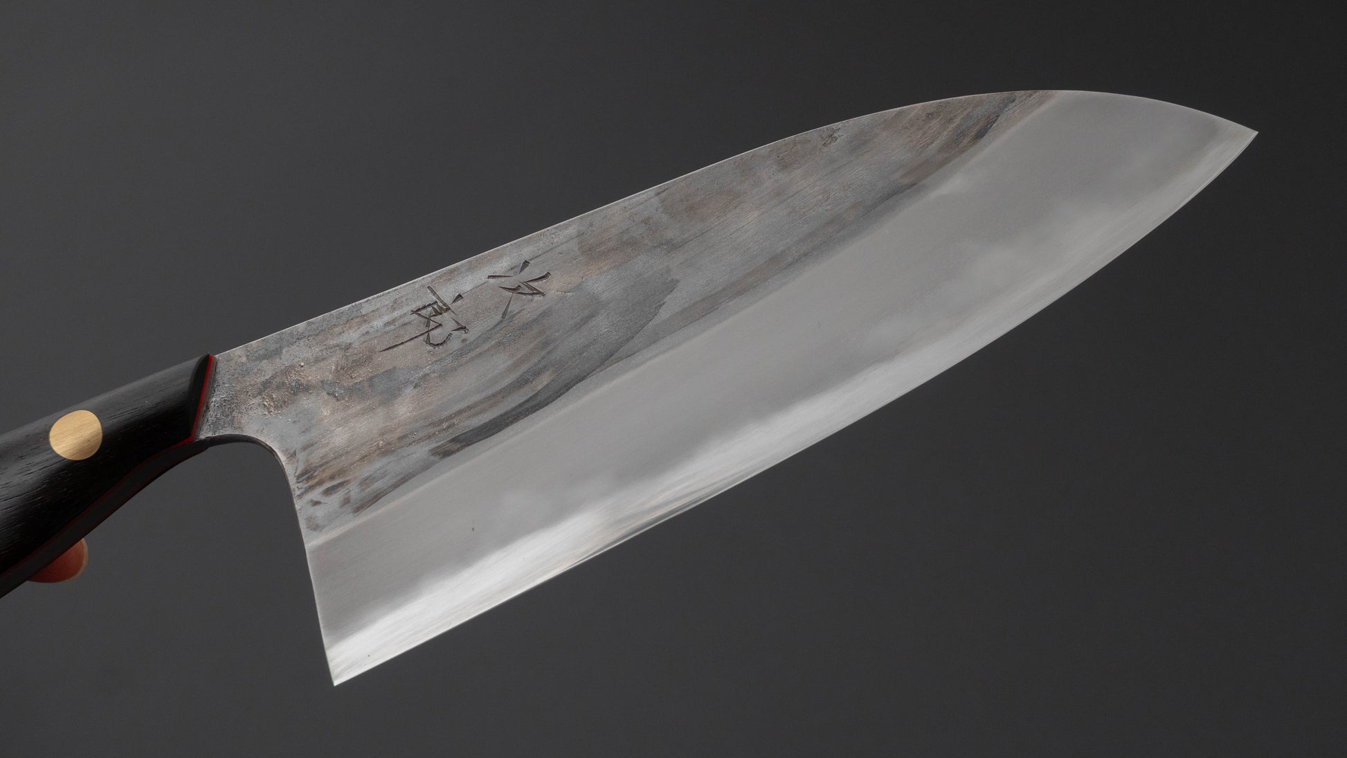 Jiro Tsuchime Yo Santoku 165mm Ebony Handle (#764)