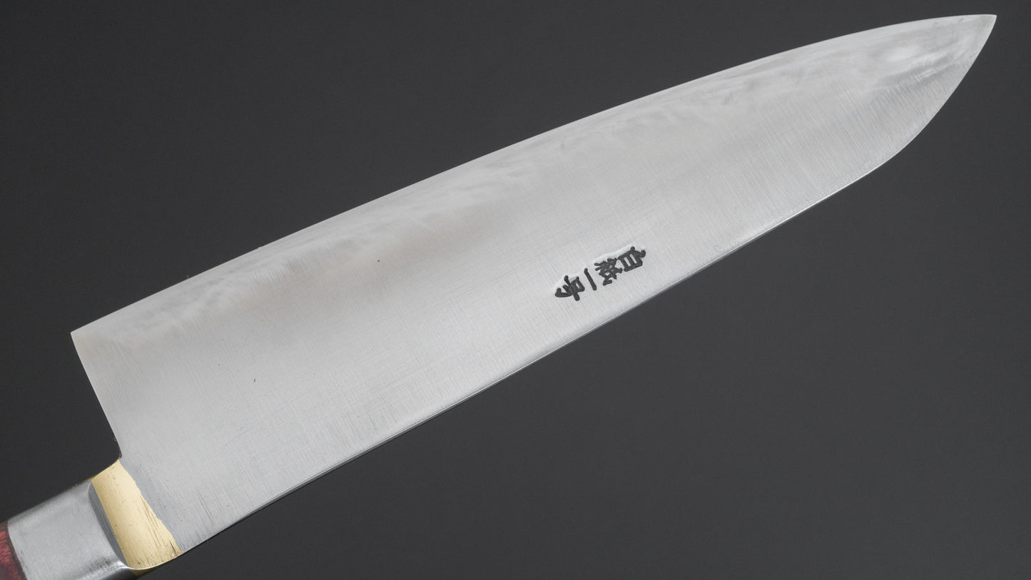 Kogetsu White #1 Gyuto 180mm Wine Pakka Handle - HITOHIRA