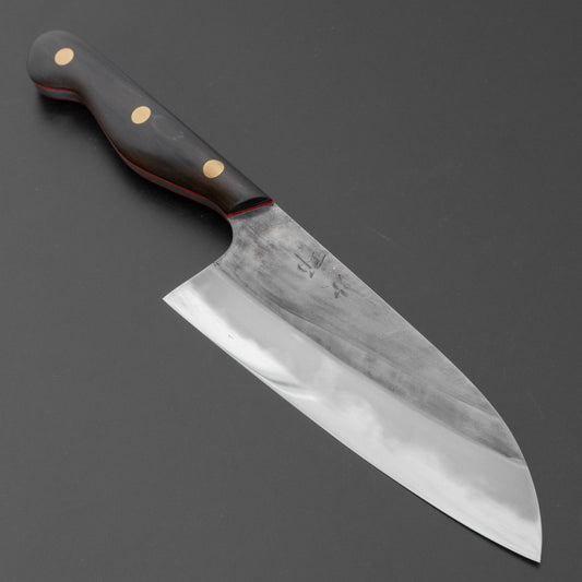 Jiro Tsuchime Yo Santoku 165mm Ebony Handle (#766)