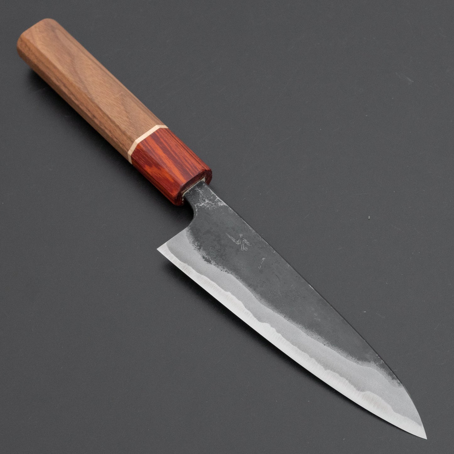 Hitohira Tosa Kurouchi Blue #2 Petty 135mm Walnut Handle (Rengas Ferrule) - HITOHIRA