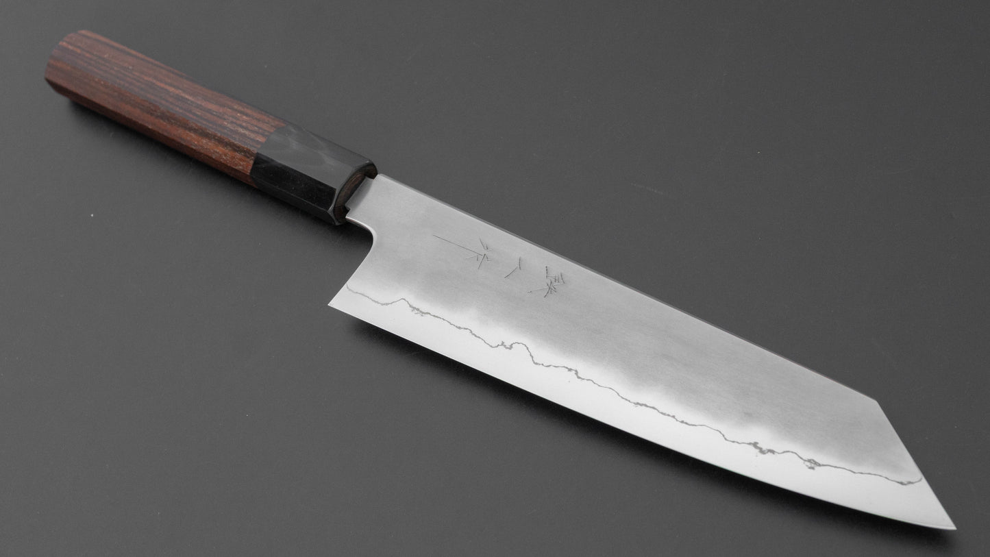 Tetsujin Silver #3 Kasumi Kiritsuke Gyuto 210mm Taihei Makassar Ebony Handle
