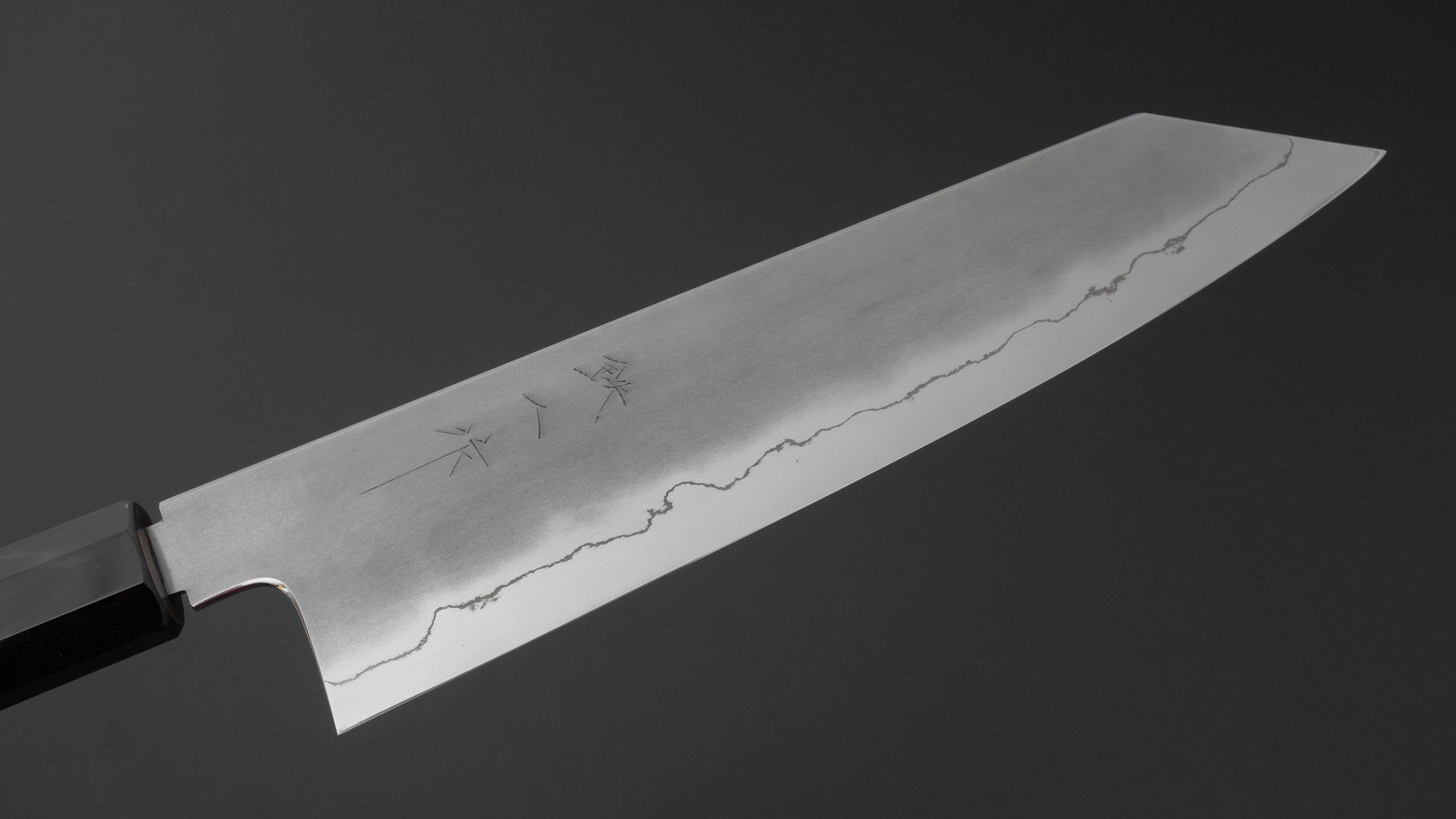 Tetsujin Silver #3 Kasumi Kiritsuke Gyuto 210mm Taihei Makassar Ebony Handle
