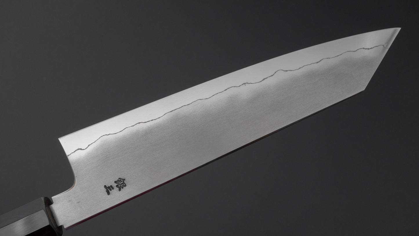 Tetsujin Silver #3 Kasumi Kiritsuke Gyuto 210mm Taihei Makassar Ebony Handle