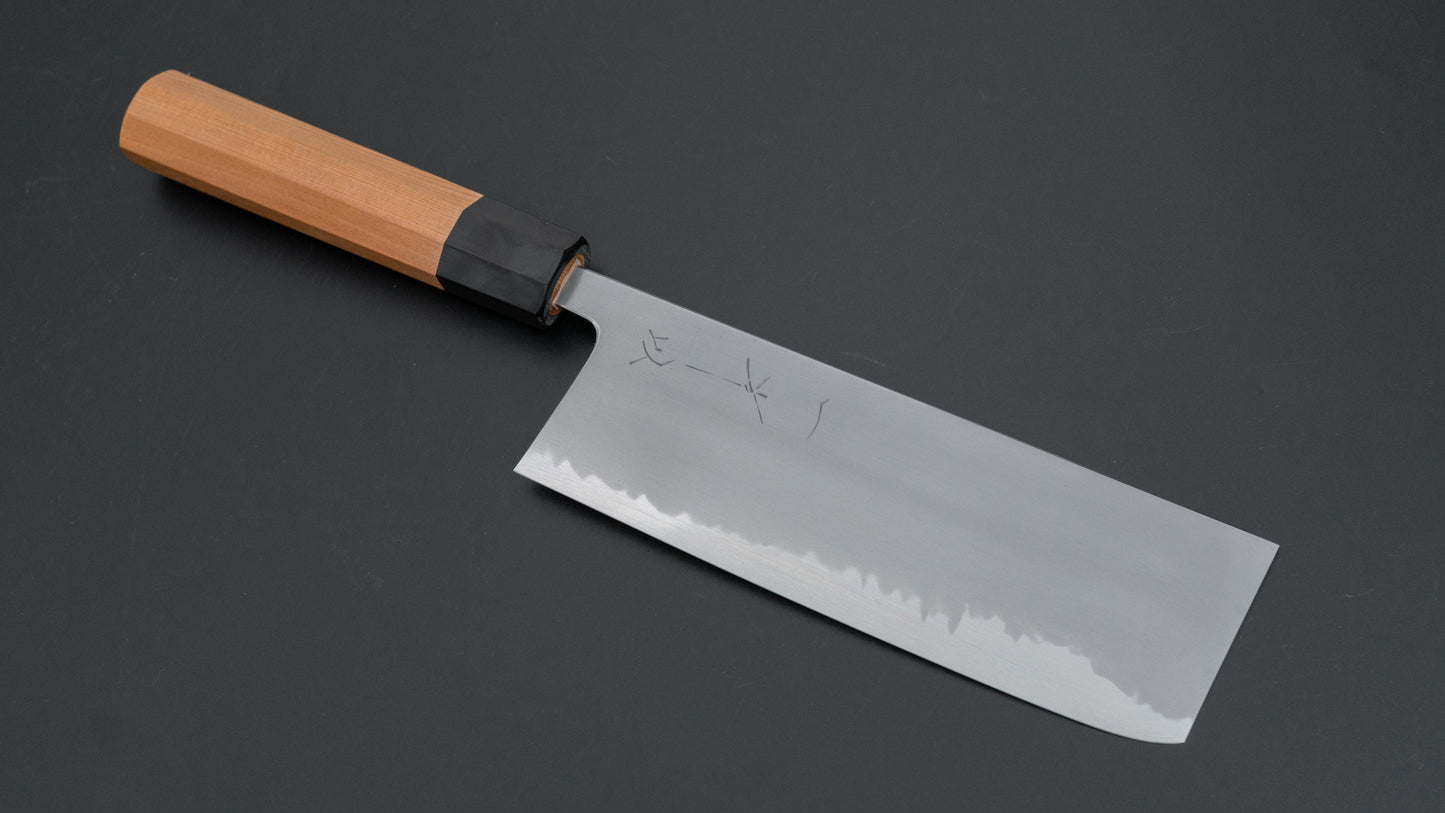 Hitohira Gorobei Izo White #2 Nakiri Yakusugi Cedar Handle