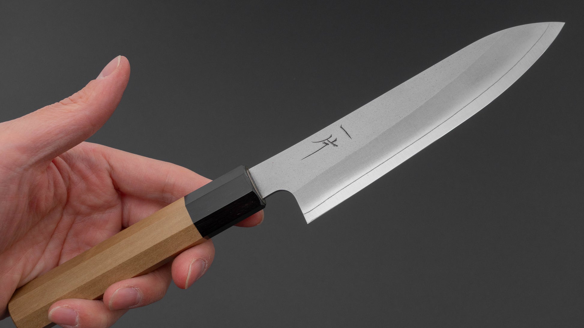 Hitohira Silver #3 Nashiji Petty 135mm Ho Wood Handle