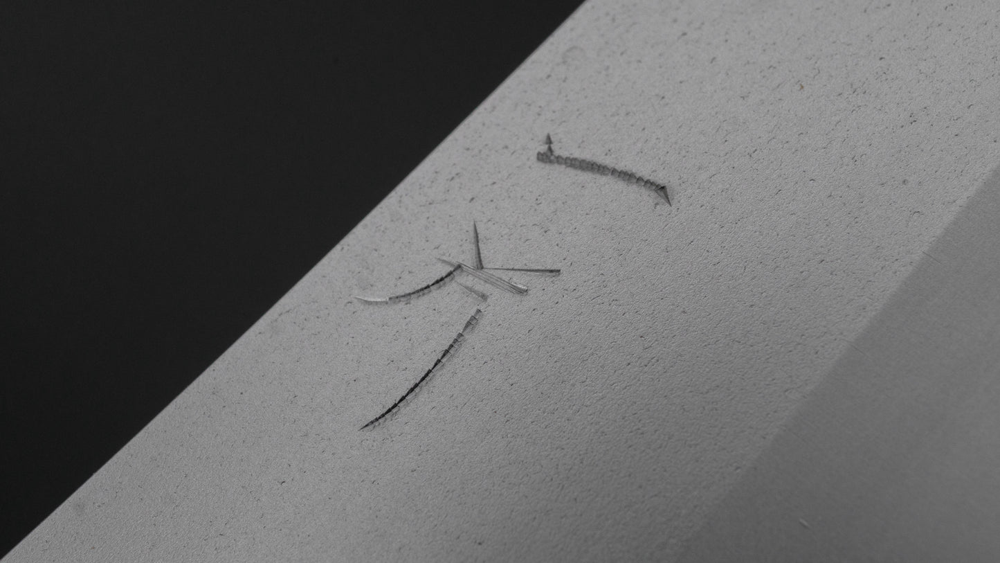 Hitohira Silver #3 Nashiji Santoku 165mm Ebony Handle