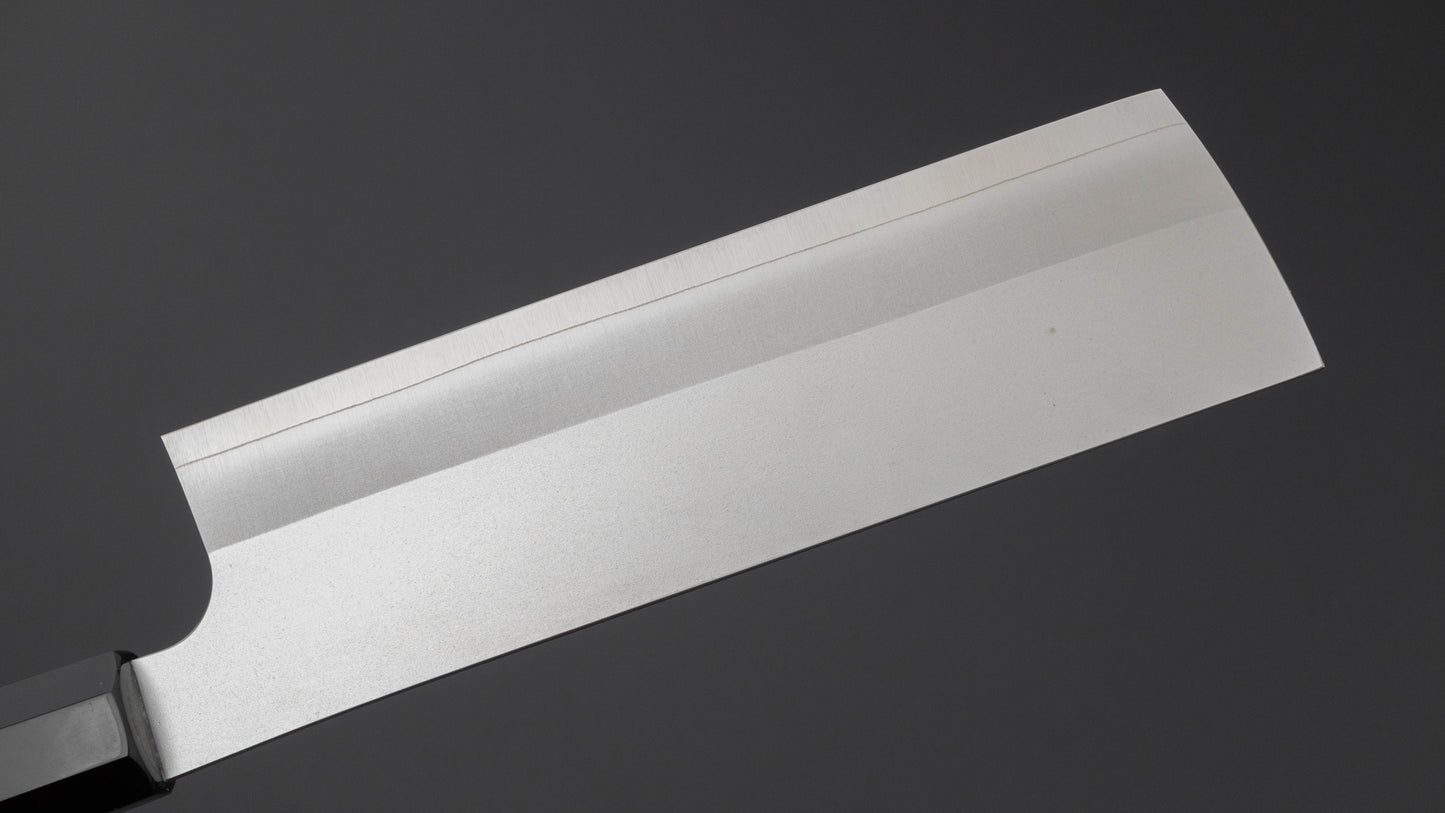 Hitohira Silver #3 Nashiji Nakiri 165mm Ebony Handle