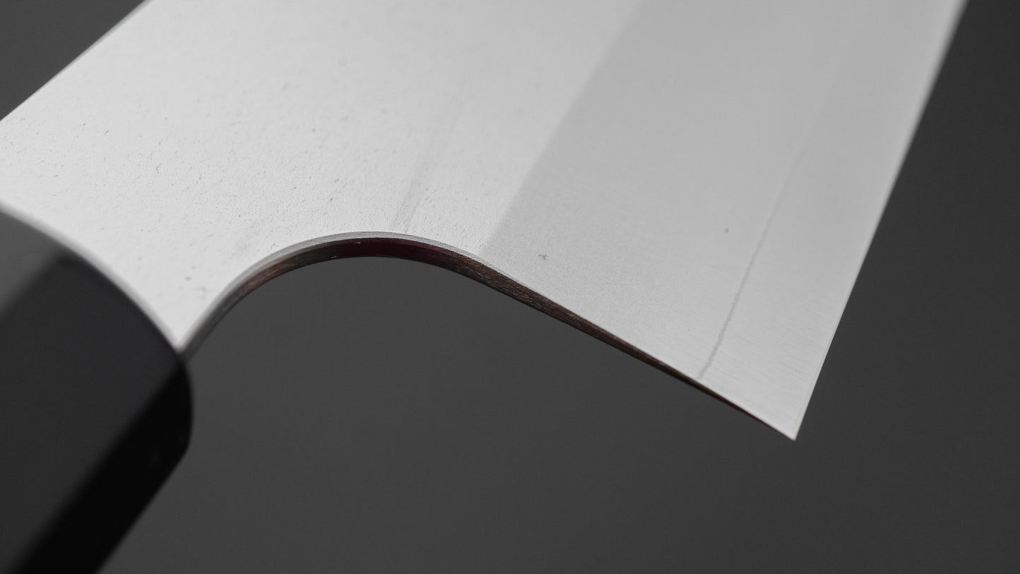 Hitohira Silver #3 Nashiji Nakiri 165mm Ebony Handle