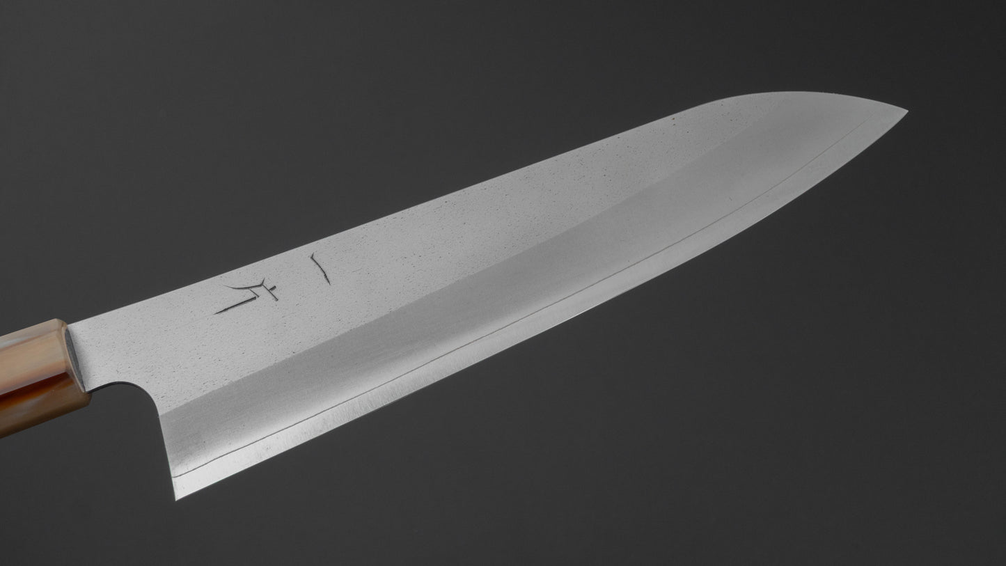 Hitohira Silver #3 Nashiji Gyuto 210mm Ebony Handle