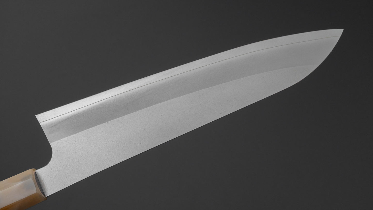 Hitohira Silver #3 Nashiji Gyuto 210mm Ebony Handle